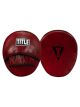 TITLE Boxing Blood Red Leather Punch Mitts