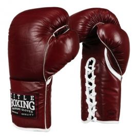 TITLE Old School Leather Sparring Gloves - Lace