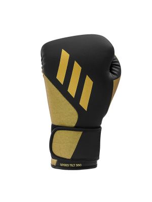 Adidas TILT 350 Pro Boxing Gloves - Hook & Loop - Black/Gold
