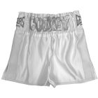 Custom Made 1 Colour Satin Shorts With Leatherette Waistband & Side Panel