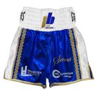 Custom Made 2 Colour Wetlook Satin Shorts with Mexican Trim
